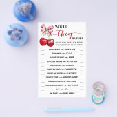 Würden sie lieber Cherry Coquette Duschspielkarte Flyer (Einzeln)