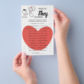 Würden sie lieber eine Duschkarte für das Hochzeit Flyer (Handgriff)