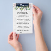 Würden sie lieber Pampas Grass Shower Game Card Flyer (Handgriff)