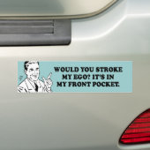 WÜRDEN SIE MEIN EGO - SEINE HEREIN MEINE VORDERE AUTOAUFKLEBER (Auf Auto)