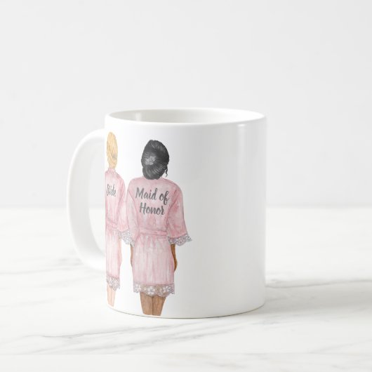 Würdest du meine Ehrerbietung sein? Mädchen in Rob Kaffeetasse (Vorderseite Links)