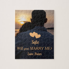 Würdest du mich heiraten? Foto und Text Puzzle