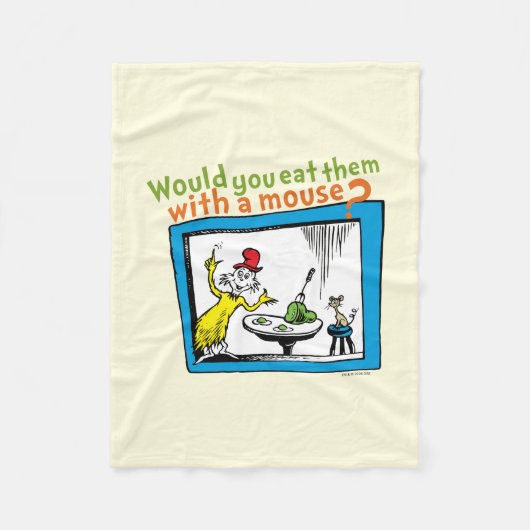 Würdest du sie mit einer Maus essen? Fleecedecke (Vorderseite)