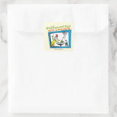 Würdest du sie mit einer Maus essen? Quadratischer Aufkleber (Tasche)