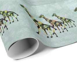 Würdevolle Giraffen Geschenkpapier
