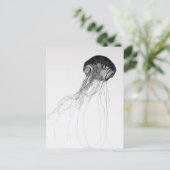 Würdevolle Quallen Postkarte (Stehend Vorderseite)