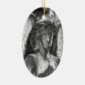 Würdevoller Engel Keramik Ornament (Rechts)