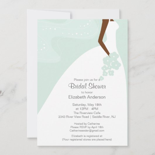 Würdevolles afrikanisches amerikanisches einladung (Vorderseite)