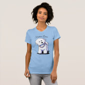 Würdevolles Bichon in den Perlen T-Shirt (Vorne ganz)