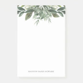 Würdevolles Grün Post-it Klebezettel (Vorderseite)