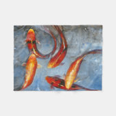 Würdevolles Koi I Fleecedecke (Vorderseite (Horizontal))