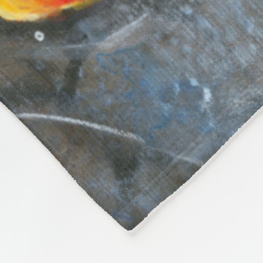 Würdevolles Koi I Fleecedecke (Ecke)