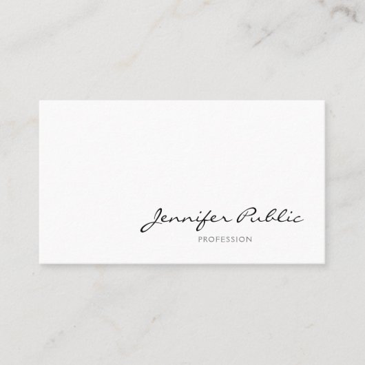 Würdevolles Minimalistisches modernes berufliches Visitenkarte (Vorderseite)
