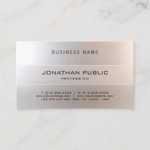 Würdevolles modernes berufliches elegantes visitenkarte
