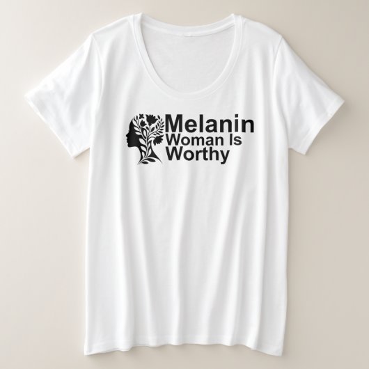 Würdig Große Größe T-Shirt (Design vorne)