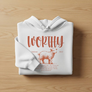 Würdig, Offenbarung 5:12 Bibelvers  Hoodie