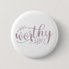 Würdige Boho-Kalligrafie Button