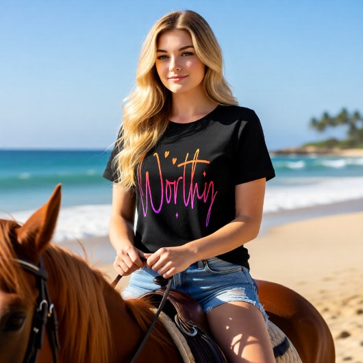 Würdige christliche Aussage Tri-Blend Shirt