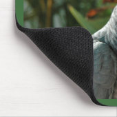 Würdiger afrikanisches Grau-Papagei Mousepad (Ecke)