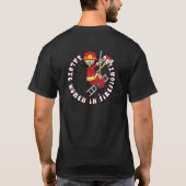 Würdigung der Frauen im Feuerwehrkampf T-Shirt (Rückseite)