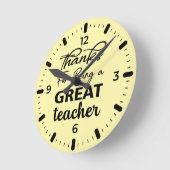 Würdigung der Lehrer Runde Wanduhr (Winkel)