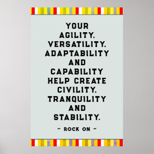 Würdigung der Mitarbeiter Poster