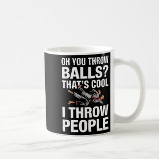 Wurf Menschen Martial Arts Karate Yudo Lustig Jiu Kaffeetasse