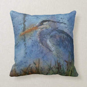 Wurf pillow_great Blaureiher Kissen