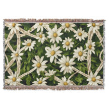Wurfdecke Ewige Blüte Weidengeflecht Wurfdecke