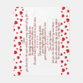 Wurfdecke Fleecedecke (Vorderseite)