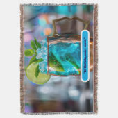 Wurfdecke mit Cocktail Decke (Vorderseite Vertikal)