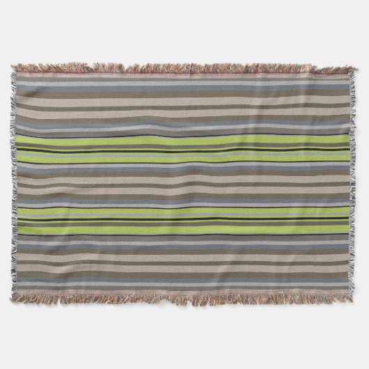 Wurfdecke mit strukturiertem Streifendesign Decke (Vorderseite)