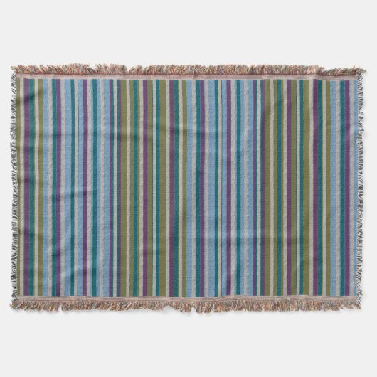 Wurfdecke mit texturiertem Streifendesign Decke (Vorderseite)