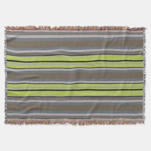 Wurfdecke mit texturiertem Streifendesign Decke (Vorderseite)