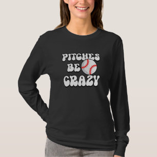 Würfe sind Crazy Softball Spieler Softball Werfer T-Shirt