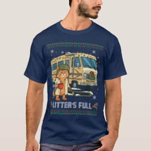Würfe voll lustige alberne Katze hält Kaffee Meme T-Shirt