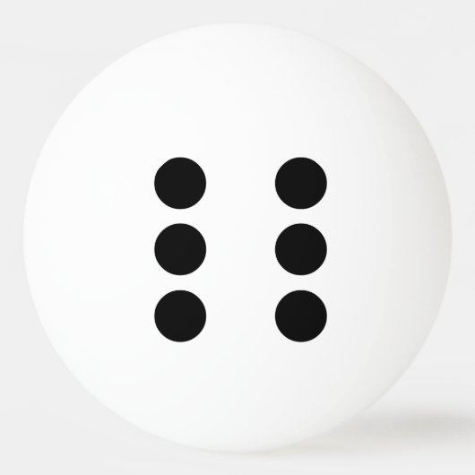Würfel 6 tischtennisball (Rückseite)