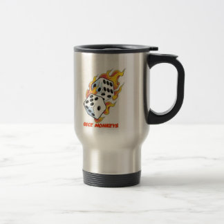 Würfel-Affe-Reise-Tasse 2 Reisebecher