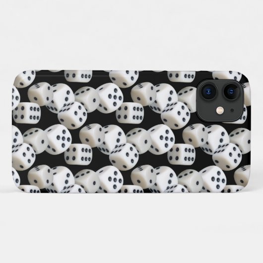 Würfel auf schwarz Case-Mate iPhone hülle (Rückseite (Horizontal))