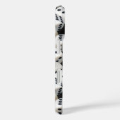 Würfel auf schwarzem Leder Case-Mate iPhone Hülle (Rückseite / Rechts)