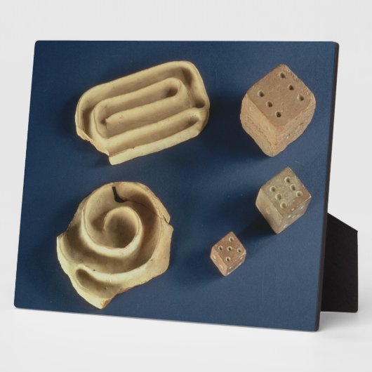 Würfel aus Sandstein und Terracotta-Labyrinth, Har Fotoplatte (Seite)