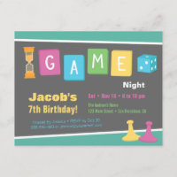 Würfel-Brettspiel-Nachtgeburtstags-Party