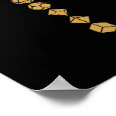 Würfel des Paladin Tabletop RPG Poster (Ecke)