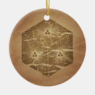 Würfel des viel Glück-japanischen magischen Keramikornament