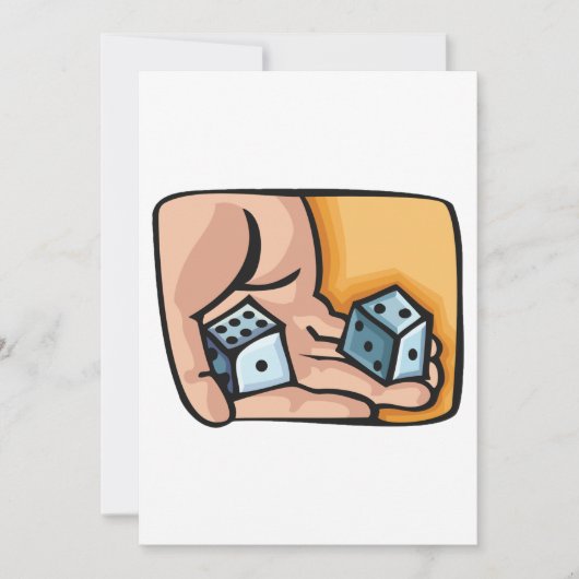 Würfel Einladung (Vorderseite)