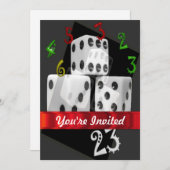 Würfel Einladung (Vorne/Hinten)