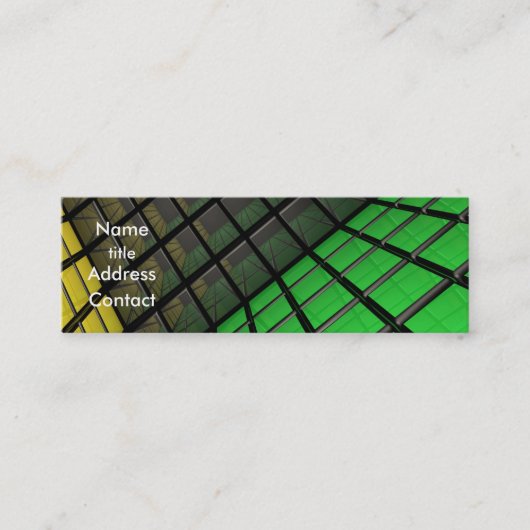 Würfel-Entwurf - Visitenkarte (Vorderseite)