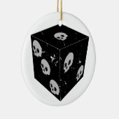 Würfel für beschädigte Skull-Zeichnungen Keramik Ornament (Rechts)