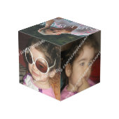 Würfel für personalisiertes Foto. Mach dein eigene (Rückseite Schrägansicht)