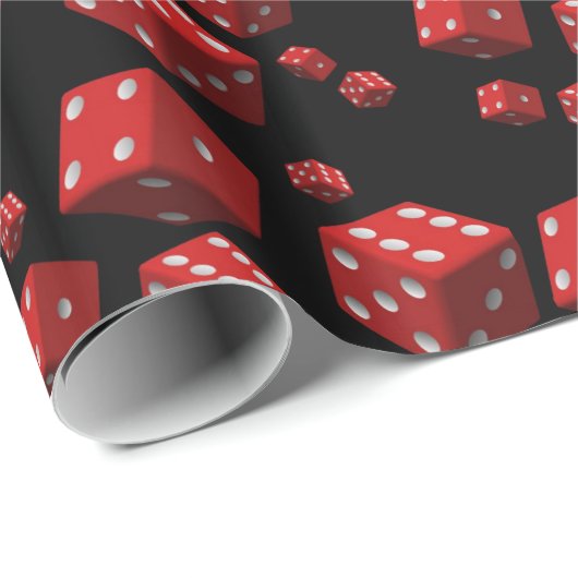 Würfel Geschenkpapier (Rolleneckpunkt)